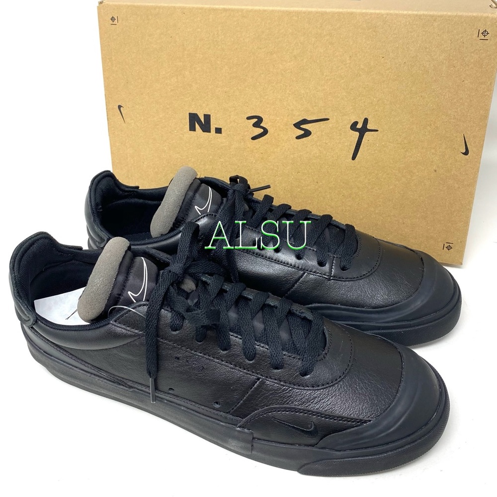 Nike Drop-Type PRM Leather Black Men’s Sneakers - Picture 5 of 9